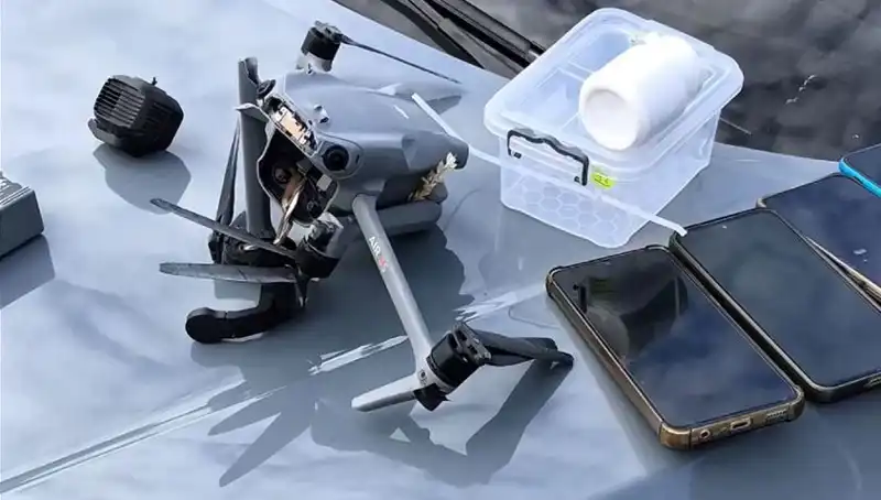 Uyuşturucu Taşıyan Drone Hava Operasyonu ile Düşürüldü!