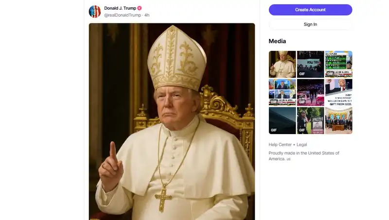 Trump, Papalıkla İlişkilerini Güçlendiriyor: Kendi Fotoğrafını Paylaştı