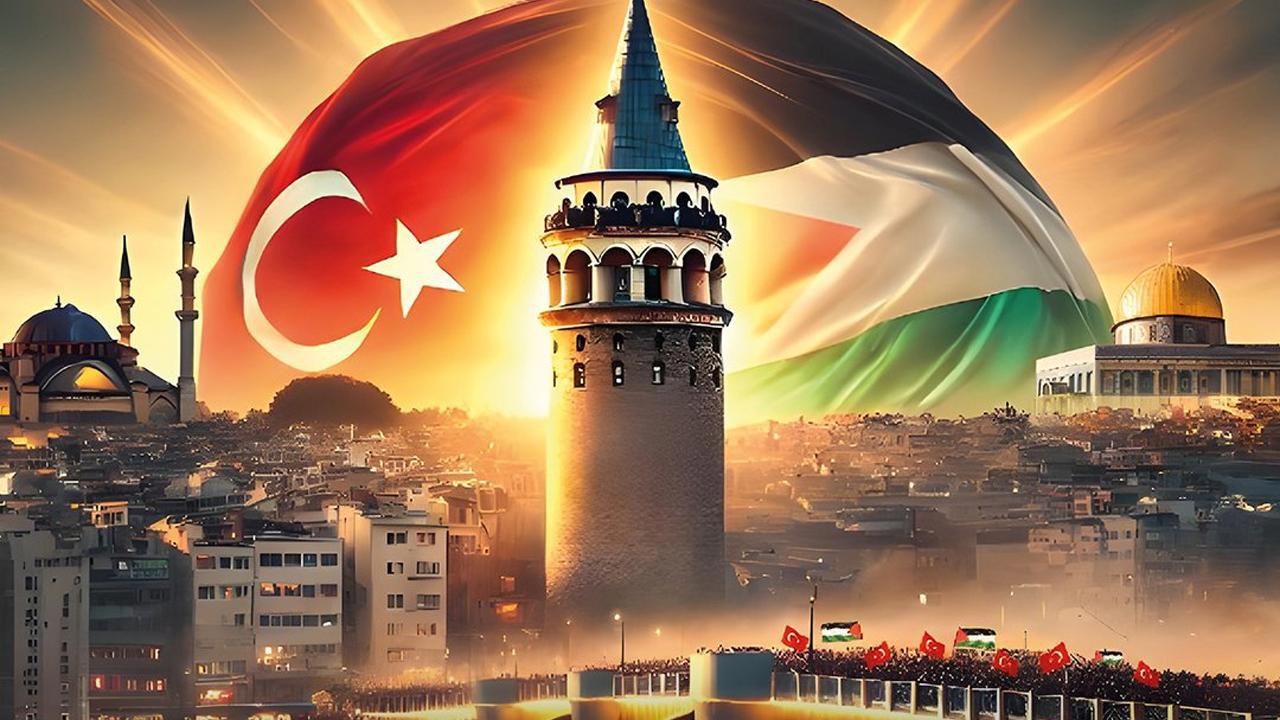 İstanbul'da Filistin İçin Eylem Düzenlendi