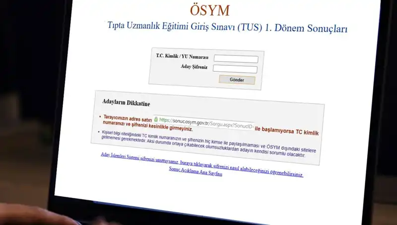 TUS 2025 1. Dönem Sınav Sonuçları Açıklandı! Sonuçlarınızı Hızla Öğrenin