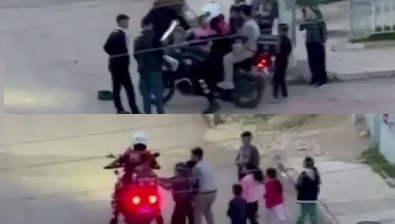 Polis Memurunun Şefkat Dolu Hareketi: Çocukları Motora Bindirdi
