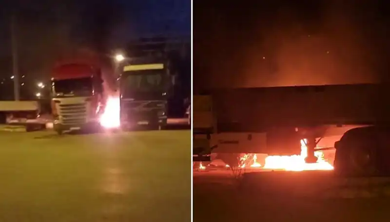 Park Halindeki Tırları Ateşe Veren Kişiler Yakalandı: Şok Edici Olayın Detayları