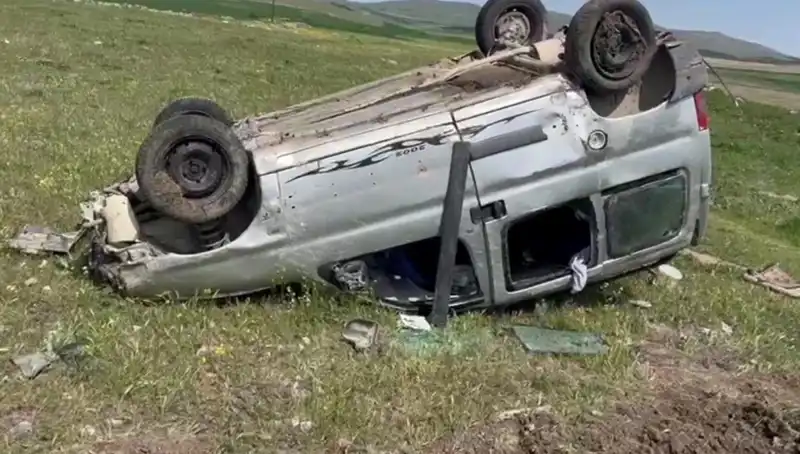 Konya’da Otomobil Takla Attı: Kazada İki Kişi Yaralandı