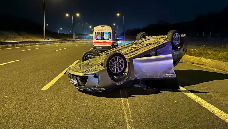 Kuzey Marmara Otoyolu’nda Korkunç Kaza: İki Otomobil Çarpıştı, Yaralılar Var!