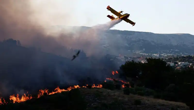 Sakız Adası'nda Günlerdir Süren Yangın Kontrol Altına Alındı, Canlanan Umutlar